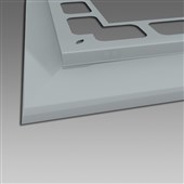 DEN BRAVEN Balkónový profil rohový RAL 7001 šedá 2m